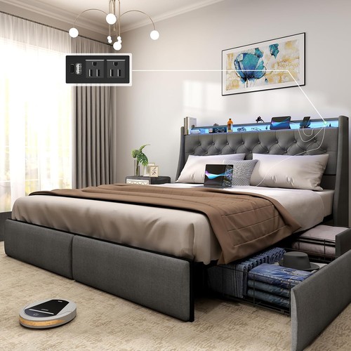 King queen full - full, bed