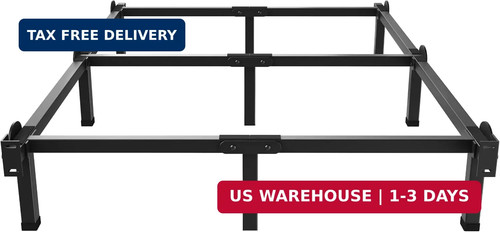 Metal bed frame - metal, 9-leg