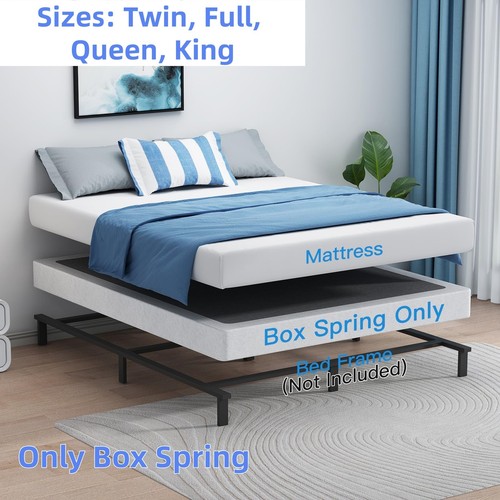 Metal box spring bed - metal,