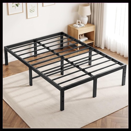 Elegant metal queen bed - 14",