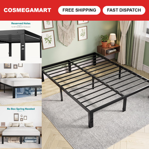 14in metal queen bed frame - 14in,