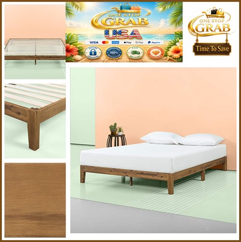 Platform bed frame queen - bed,