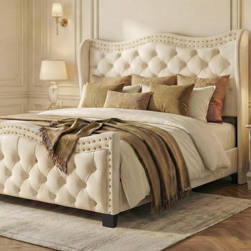 Queen wingback bed - queen,