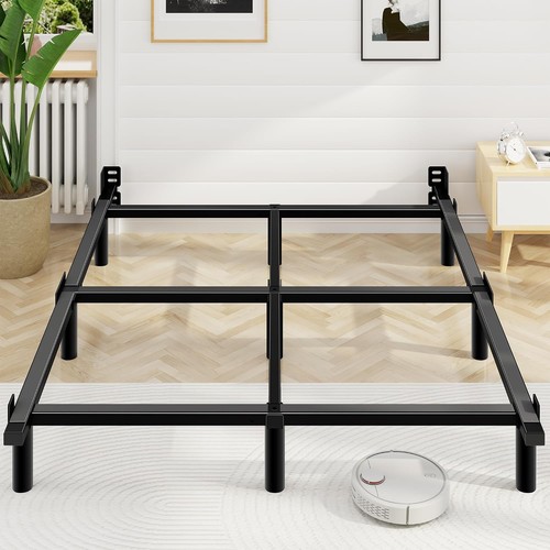 Queen metal bed frame - bed, inch