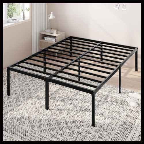 Black heavy duty queen bed - heavy-duty,