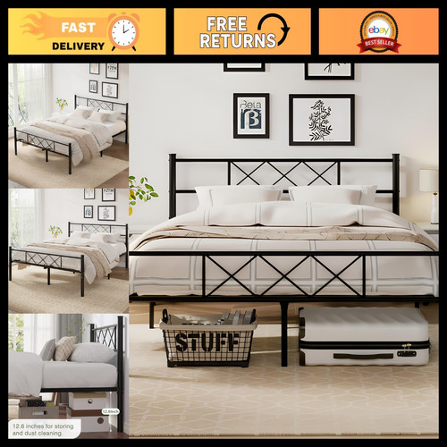 Queen size bed frame with - queen,