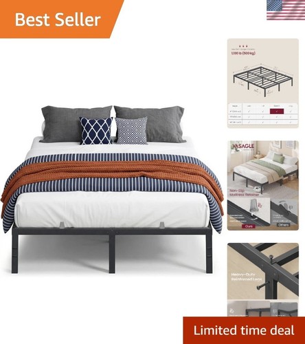 Sturdy queen bed frame - sturdy, 14"
