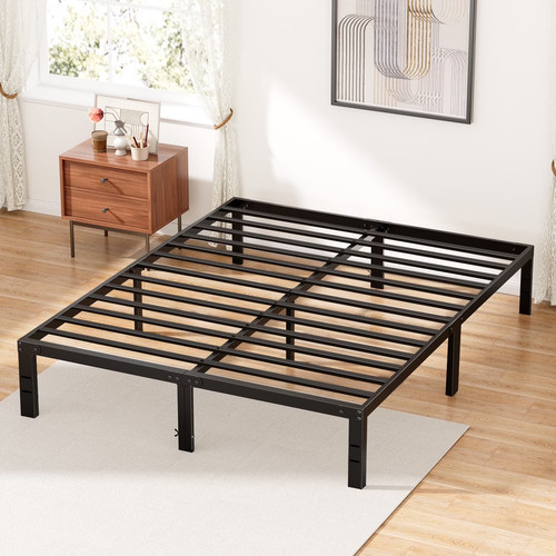 Metal platform bed frame twin - bed,
